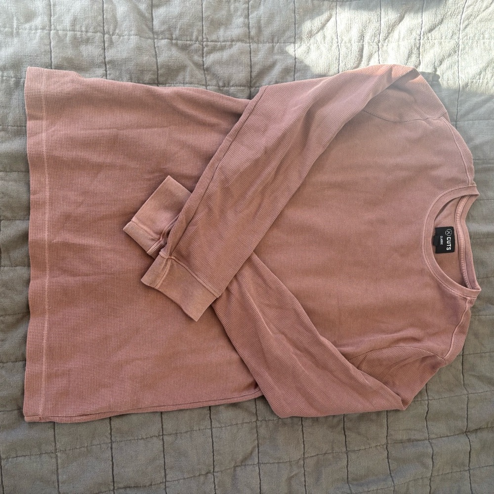 Cuts Clothing Long Sleeve Tee - Dusty Pink